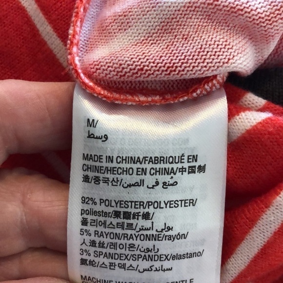 Jenni by Jennifer Moore Intimates Red and White Stripes Long Sleeve Long Johns - Picture 9 of 9